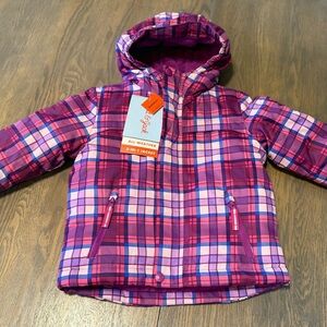 Plaid Purple and Pink 3-in-1 Jacket